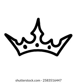 crown jewelry icon illustration for accessories'