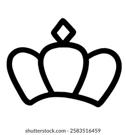 crown jewelry icon illustration for accessories'