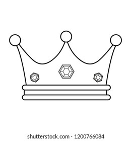 crown jewelry on white background