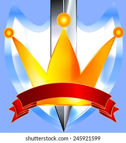 crown and khife