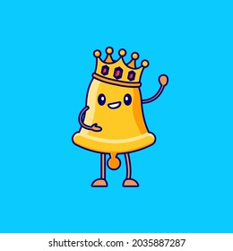 crown king bell cartoon character