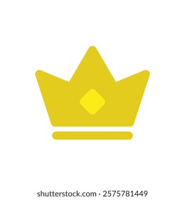 crown king icon flat style