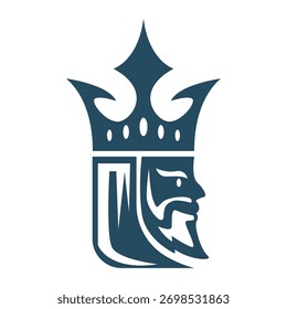 Crown King ícone logotipo design