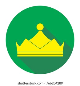 Crown King icon with long shadow