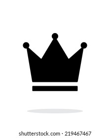 Crown King icon on white background. Vector illustration.