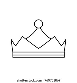 crown king icon outline