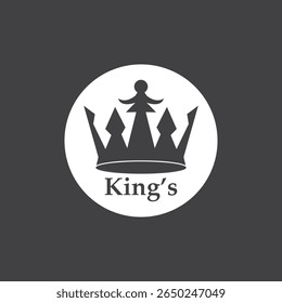 Crown King Icon And Symbol Vector Template