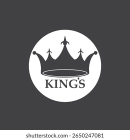 Crown King Icon And Symbol Vector Template