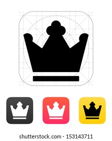 Crown King icon. Vector illustration.