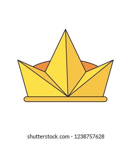 Crown king isolated