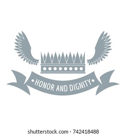 Crown king logo. Simple illustration of crown king vector logo for web