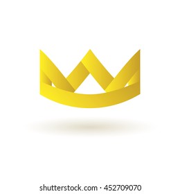 Crown king logo symbol icon vector

