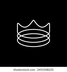 crown king logo vector icon illustration