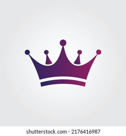 Crown, king, luxury, queen, emperor icon design vector 