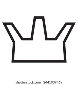 Crown king mega icon.  black crown symbol collection. Crown icon. vector illustration. crown vector. 