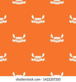 Crown king pattern vector orange for any web design best