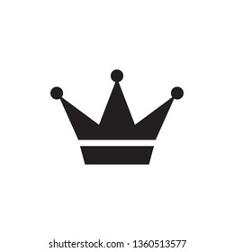 crown king and queen icon vector