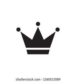 crown king and queen icon vector