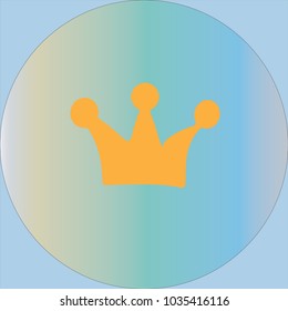 crown king queen prince vector icon