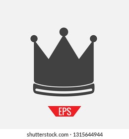 Crown king and queen vector icon