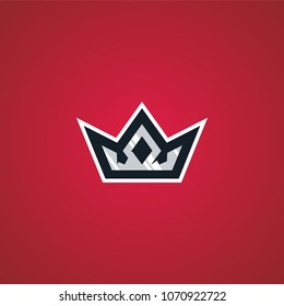 crown king sport esport gaming logo sticker cutting vector download