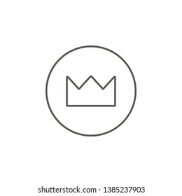 Crown, king vector icon. Element of simple icon for websites, web design, mobile app, info graphics. Thick line icon for website design and development