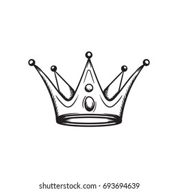 crown king vector illustration