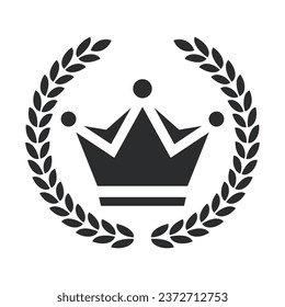 Crown king vector logo design