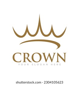 Crown Kingdom Logo Design Illustration