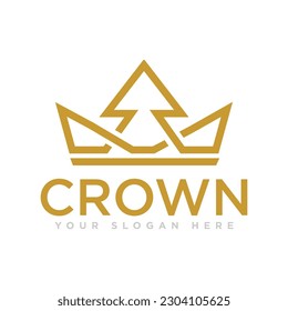 Crown Kingdom Logo Design Illustration