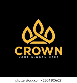 Crown Kingdom Logo Design Illustration