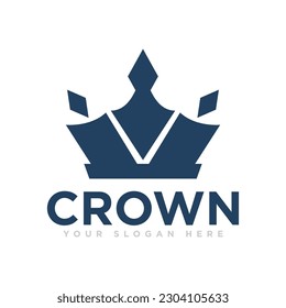 Crown Kingdom Logo Design Illustration
