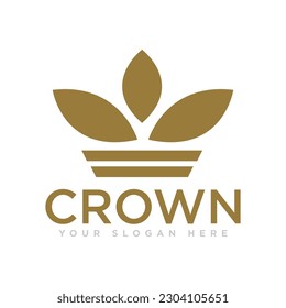 Crown Kingdom Logo Design Illustration