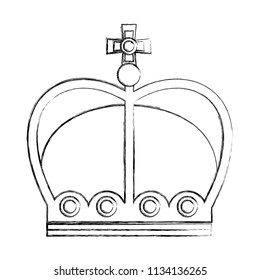 crown of kings isolated icon