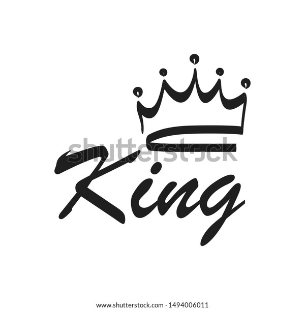 Crown Labeled King Sketch Crown Stock Vector (Royalty Free) 1494006011 ...