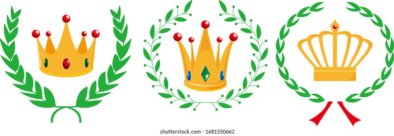 Crown  Of Laurel.  icon. Ranking.  laurel wreath