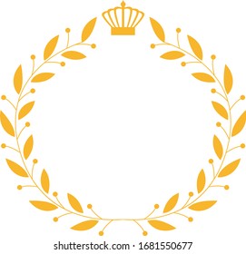 Crown  Of Laurel.  icon. Ranking.  laurel wreath