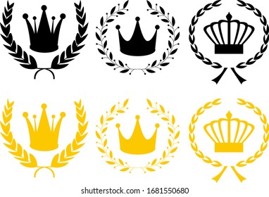 Crown  Of Laurel.  icon. Ranking.  laurel wreath