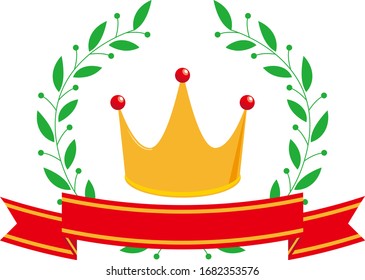 Crown  Of Laurel.  icon. Ranking.  laurel wreath