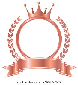 Crown Laurel ribbon icon