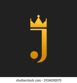 Crown Letter J Logo Icon Illustration Stock Vector (royalty Free 