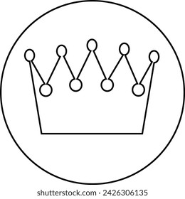 Crown line art elements on white silhouette and gray shadow, hand-drawn graphics. Isolated on white background, Vector illustration.