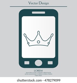 Crown line icon