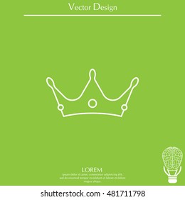 Crown line icon