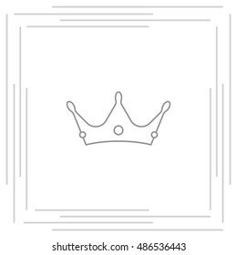 Crown line icon
