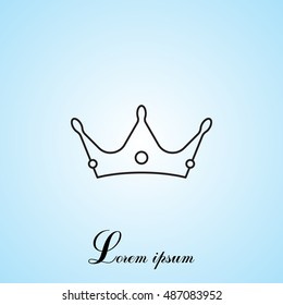 Crown line icon