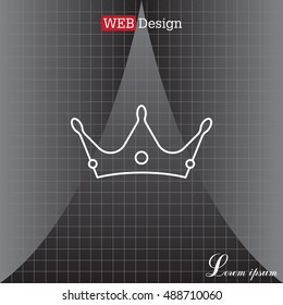 Crown line icon