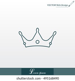 Crown line icon