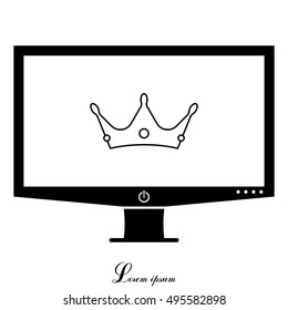 Crown line icon