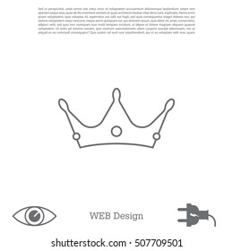 Crown line icon